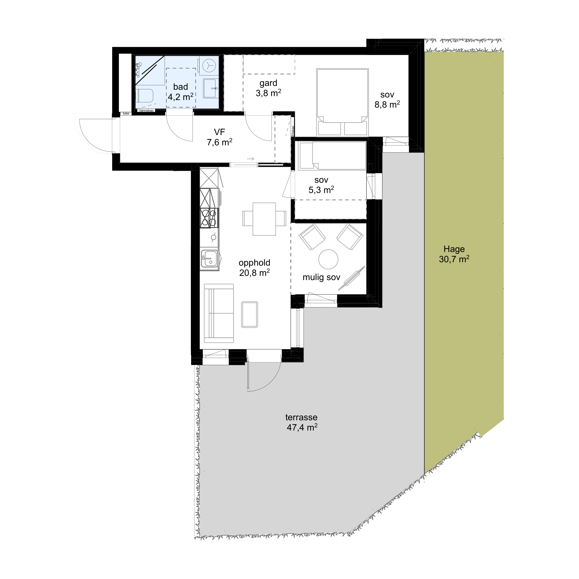 Plantegning F-H0301 - bilde 1 av 2