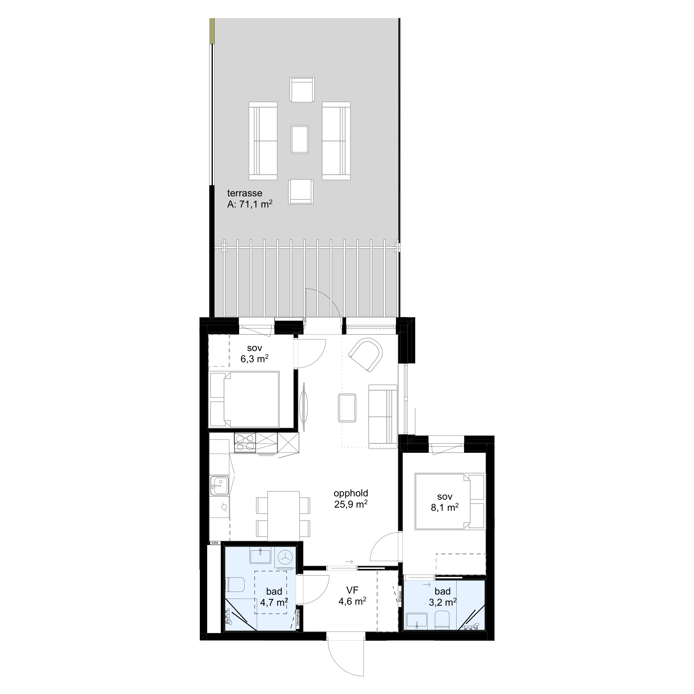 Plantegning F-H0605 - bilde 1 av 2