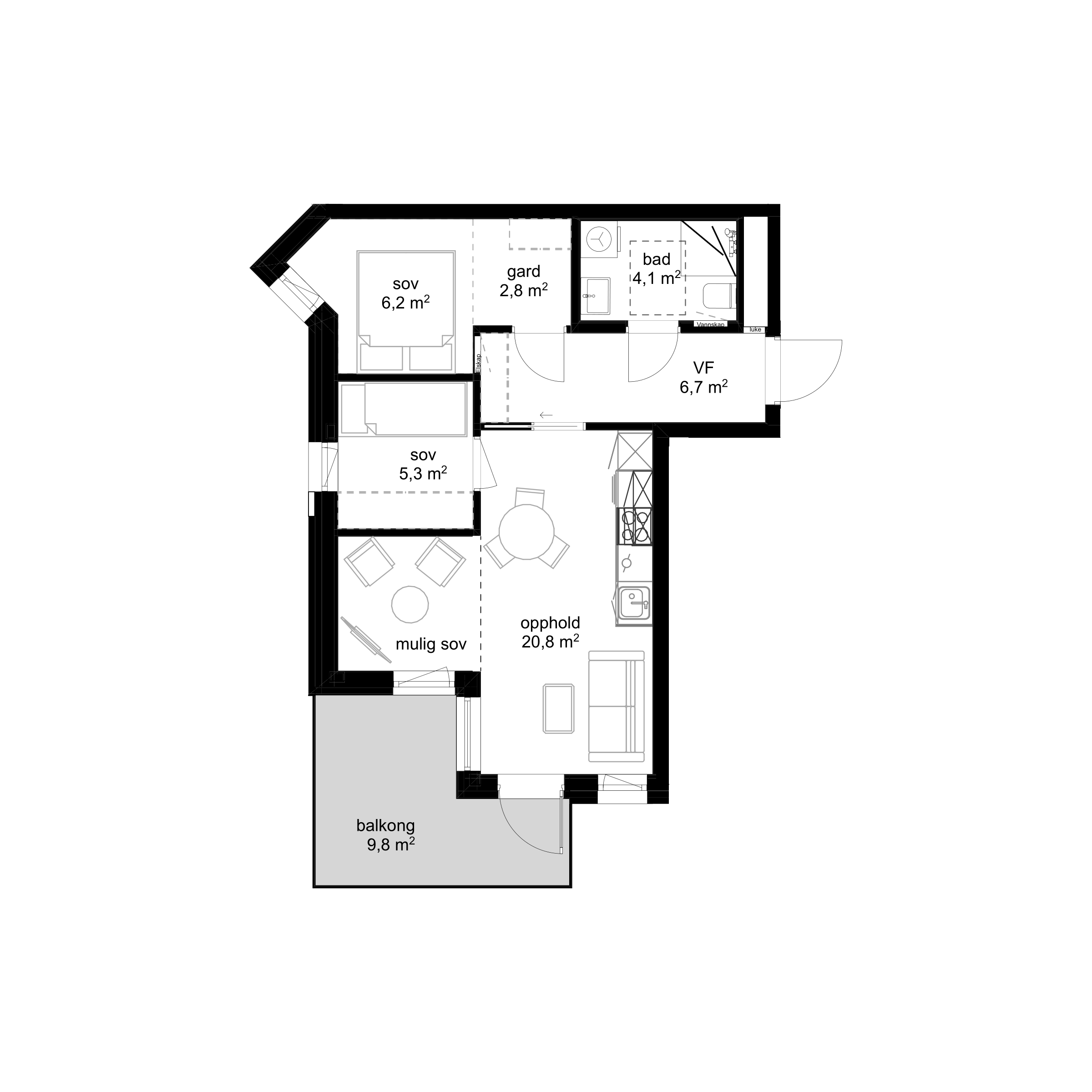 Plantegning F-H0603 - bilde 1 av 2