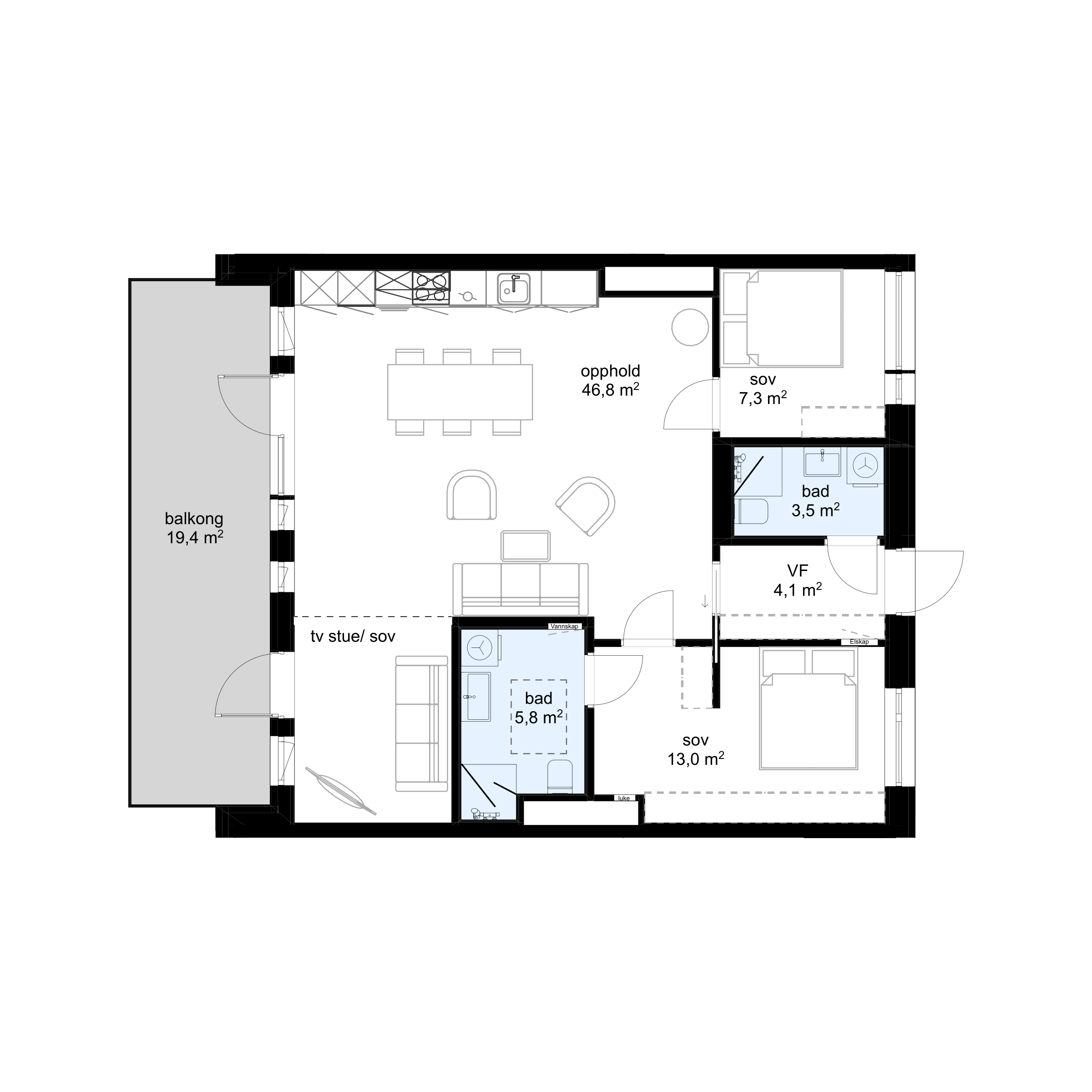 Plantegning G-H0503 - bilde 1 av 2