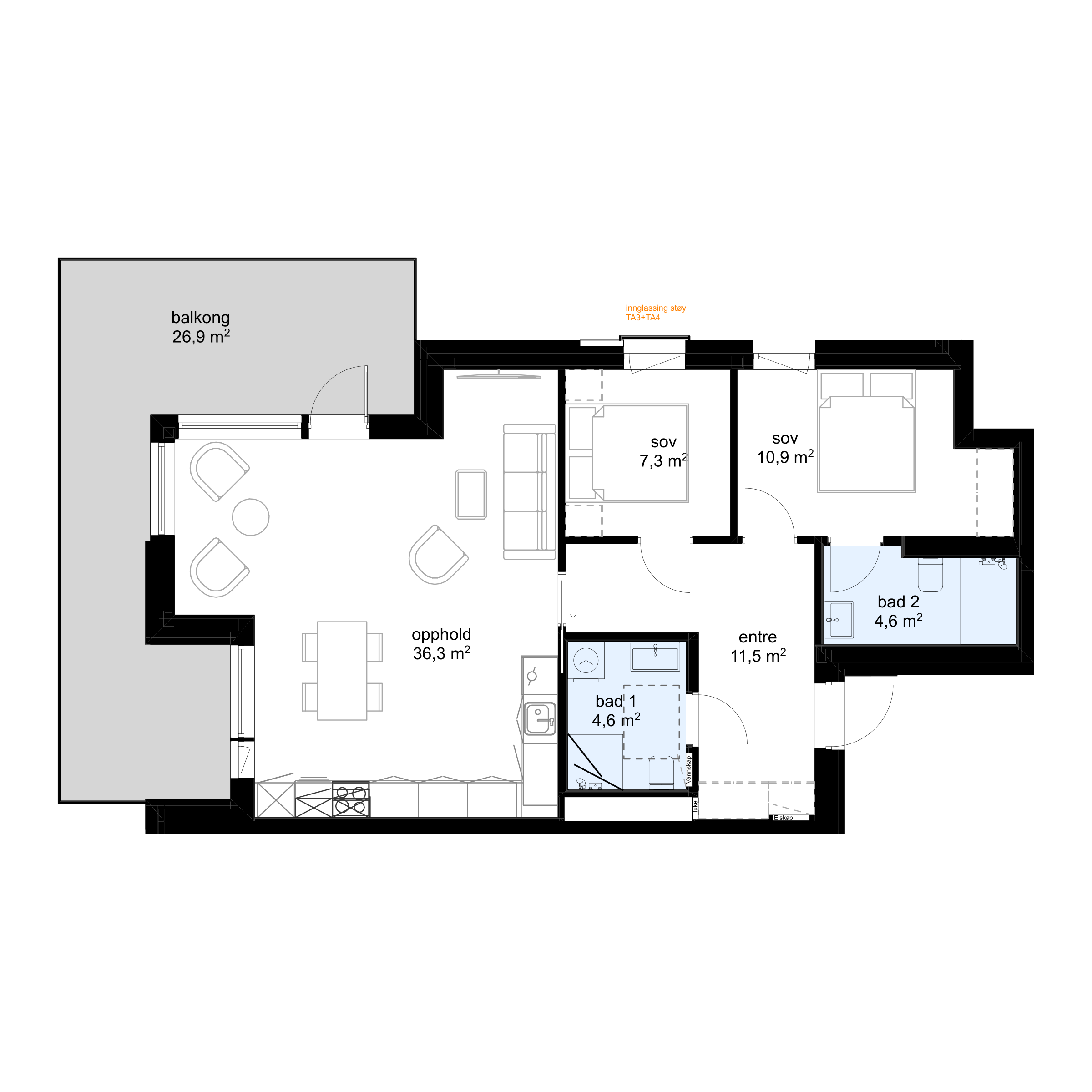Plantegning G-H0504 - bilde 1 av 2