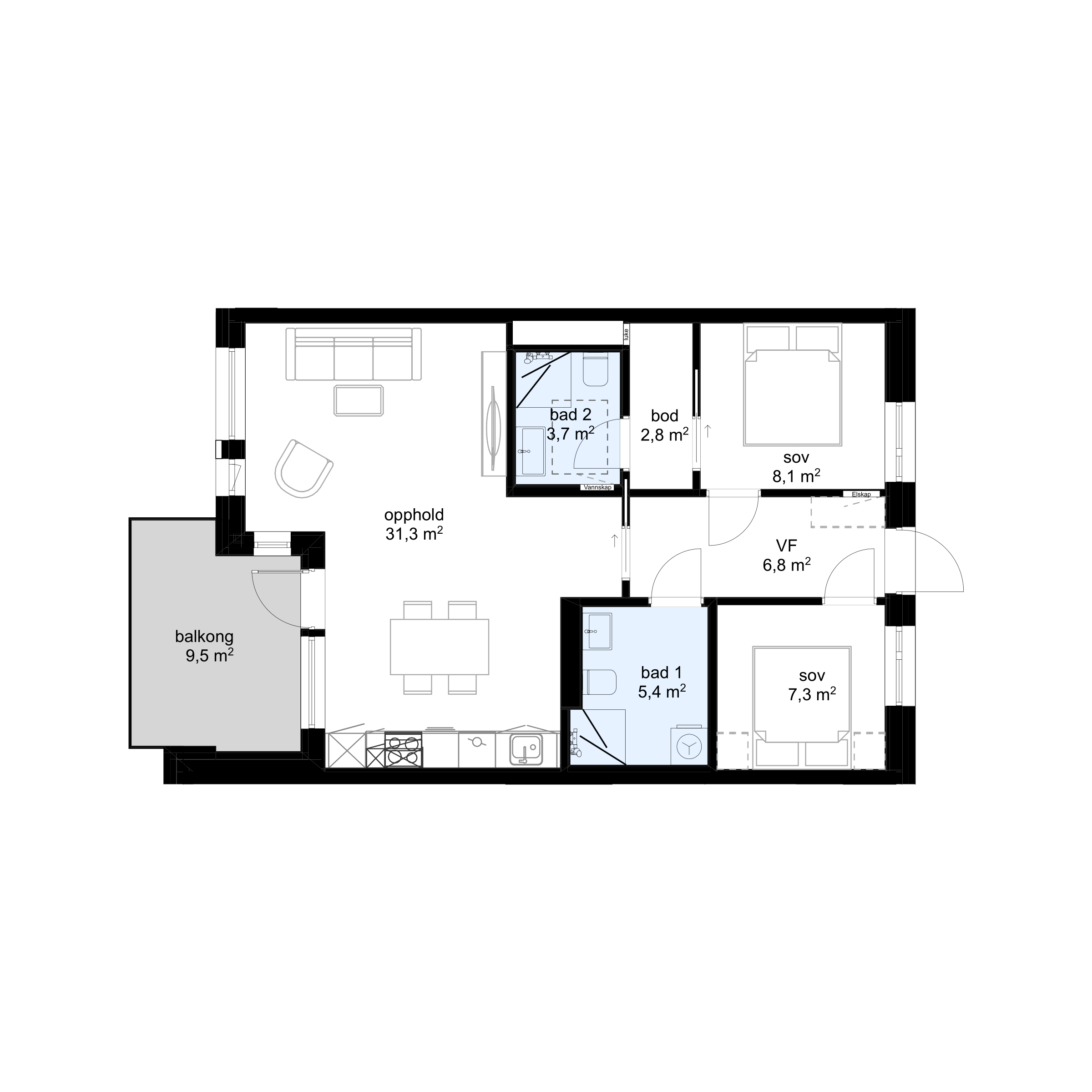 Plantegning G-H0502 - bilde 1 av 2