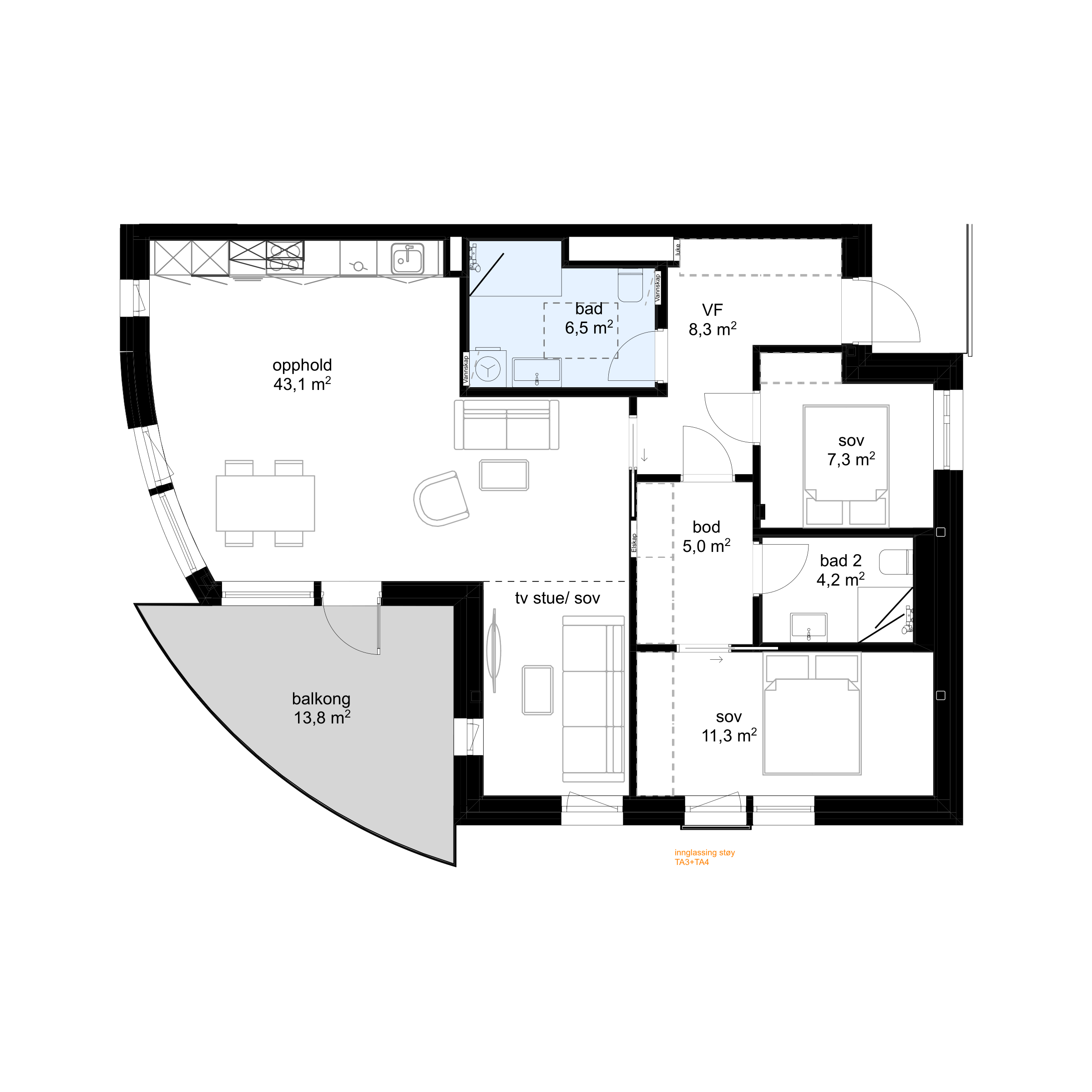 Plantegning G-H0601 - bilde 1 av 2