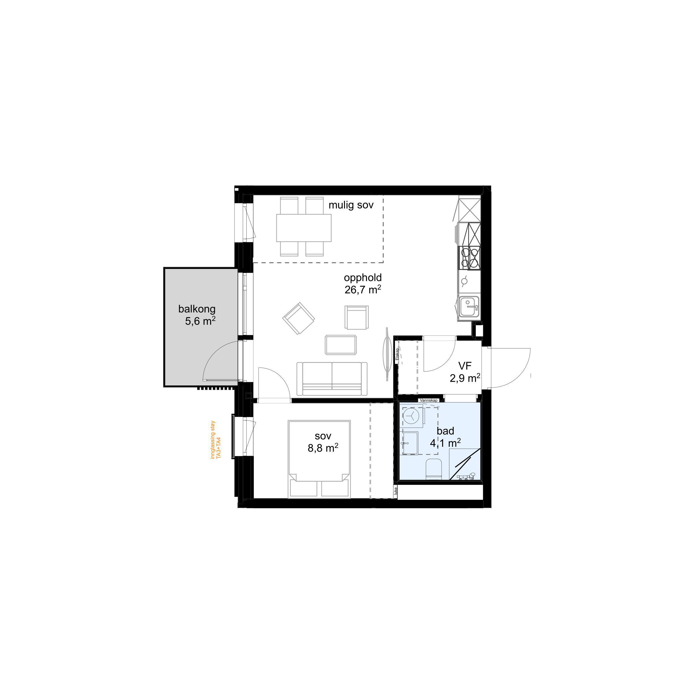Plantegning F-H0507 - bilde 1 av 2