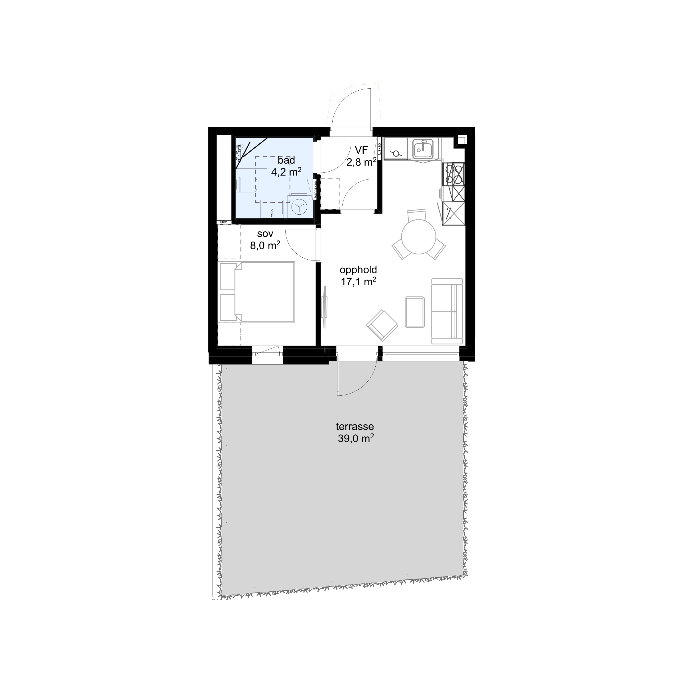 Plantegning F-H0303 - bilde 1 av 2