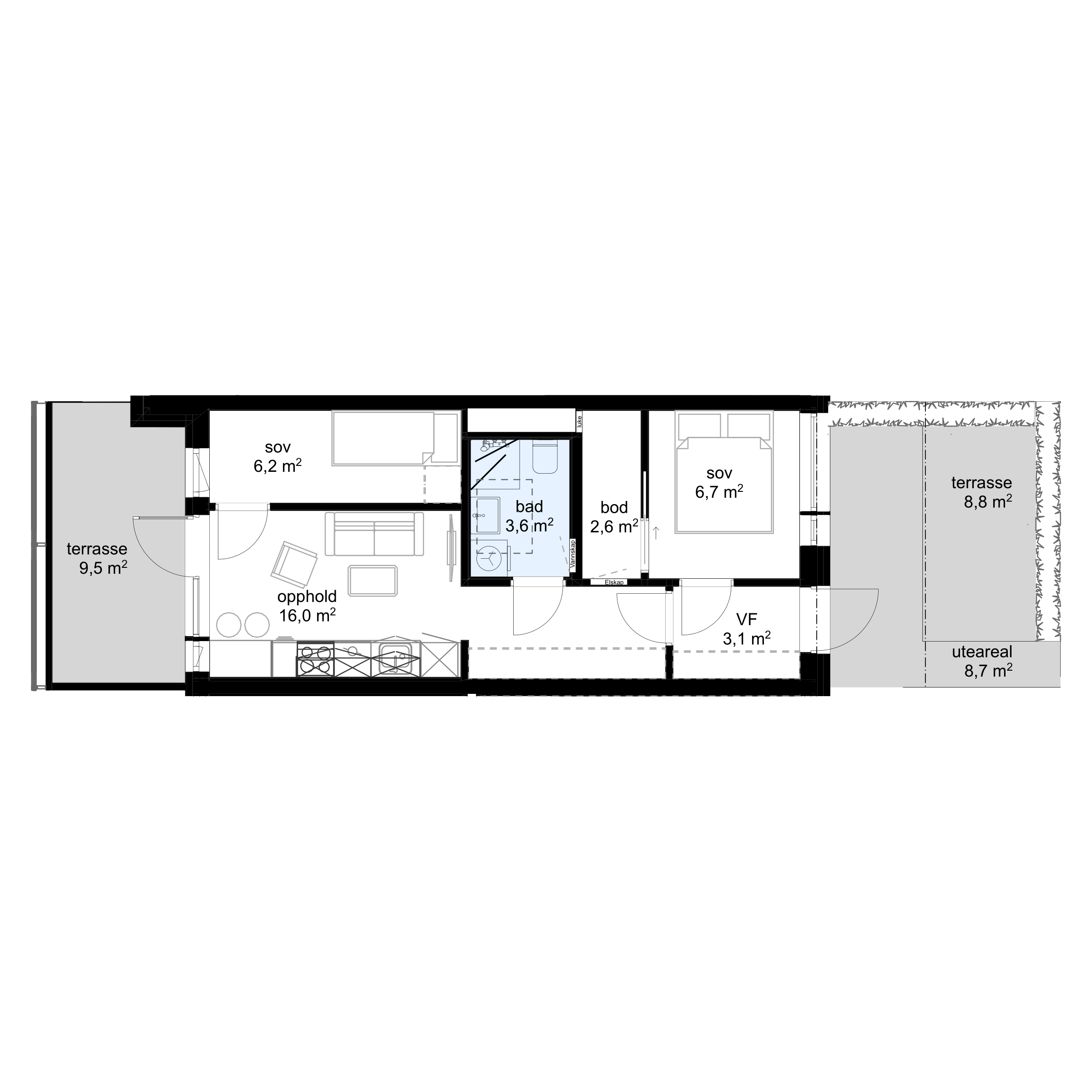 Plantegning G-H0304 - bilde 1 av 2