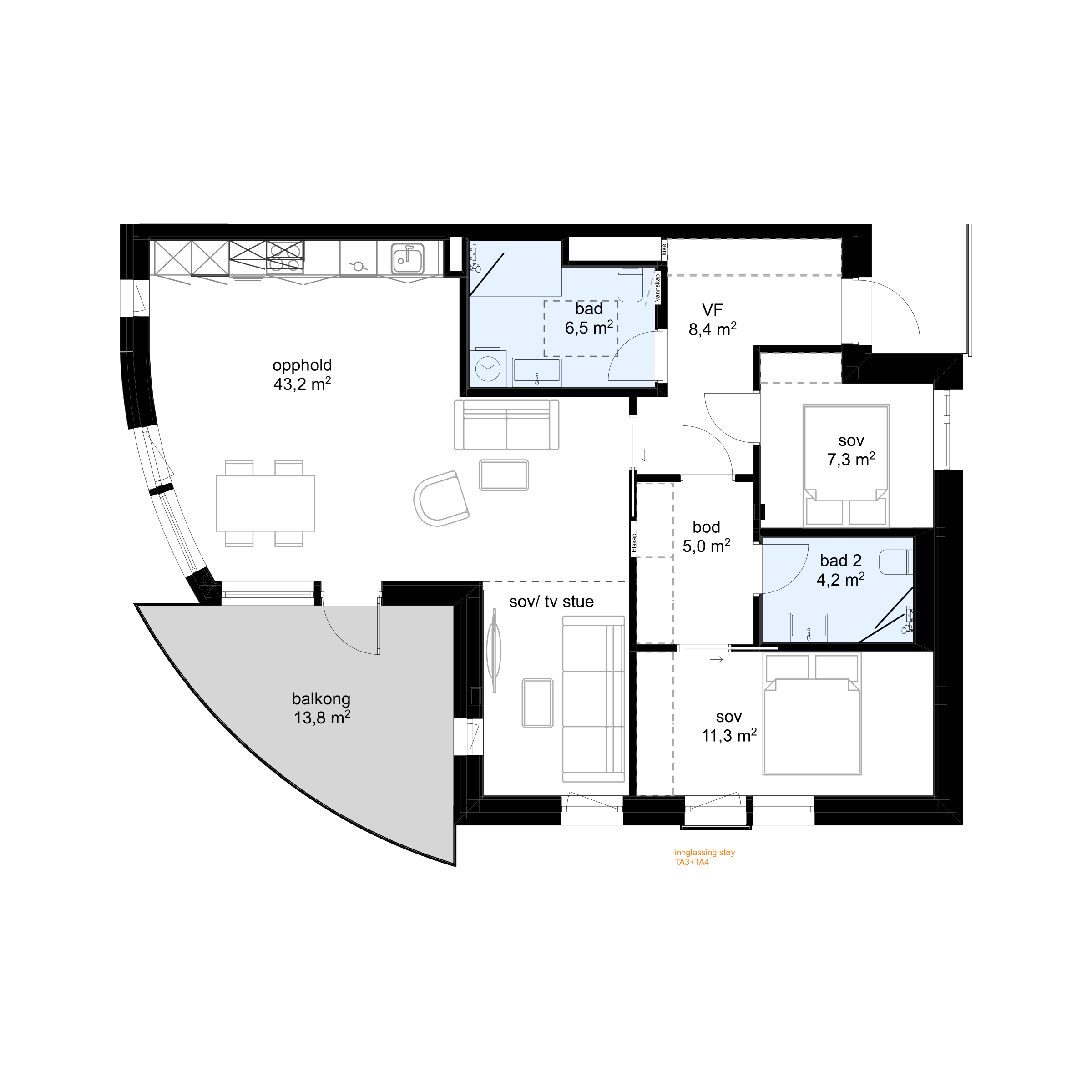 Plantegning G-H0401 - bilde 1 av 2