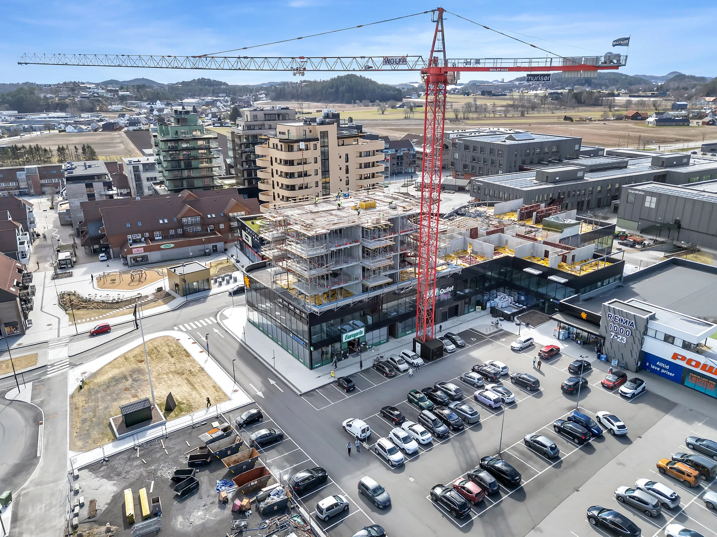 Boligetasjene tar form - tydelig fremdrift gjennom april (bilde 2)