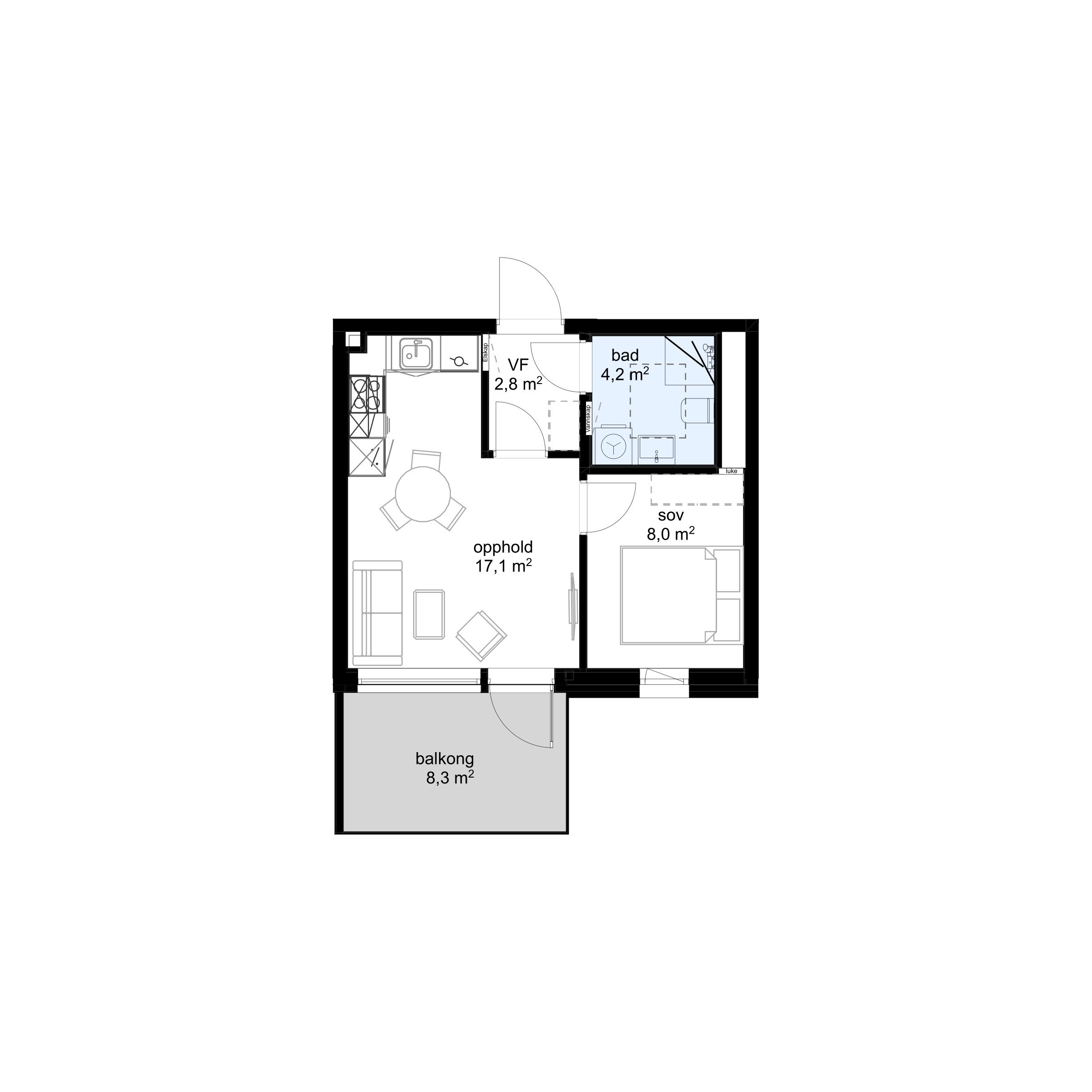 Plantegning F-H0502 - bilde 1 av 2