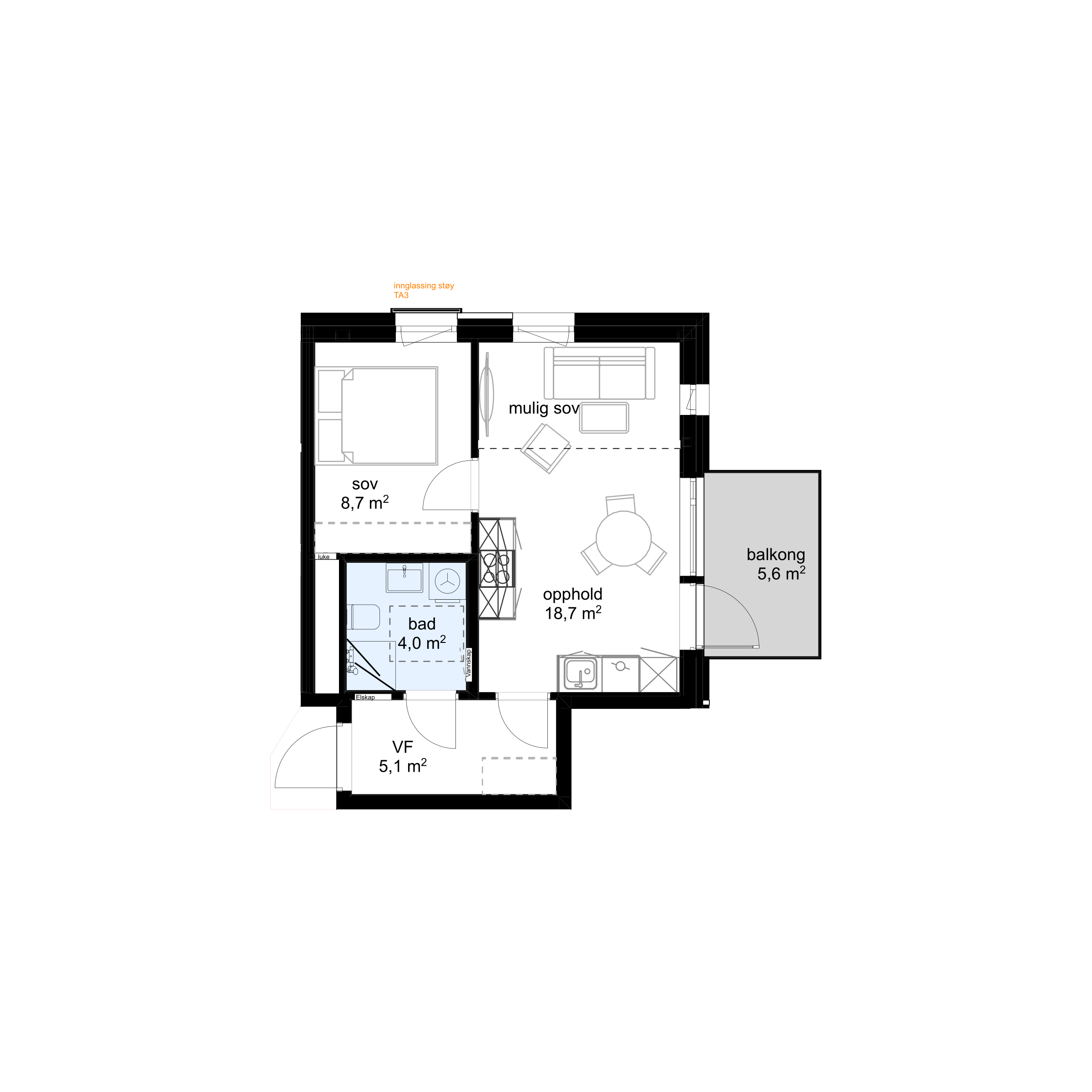 Plantegning F-H0308 - bilde 1 av 2