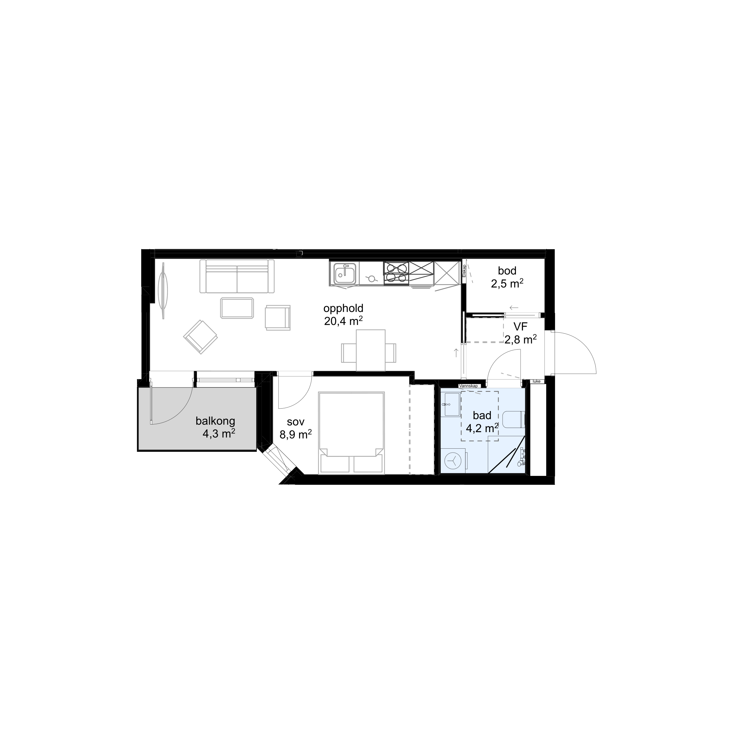 Plantegning F-H0505 - bilde 1 av 2
