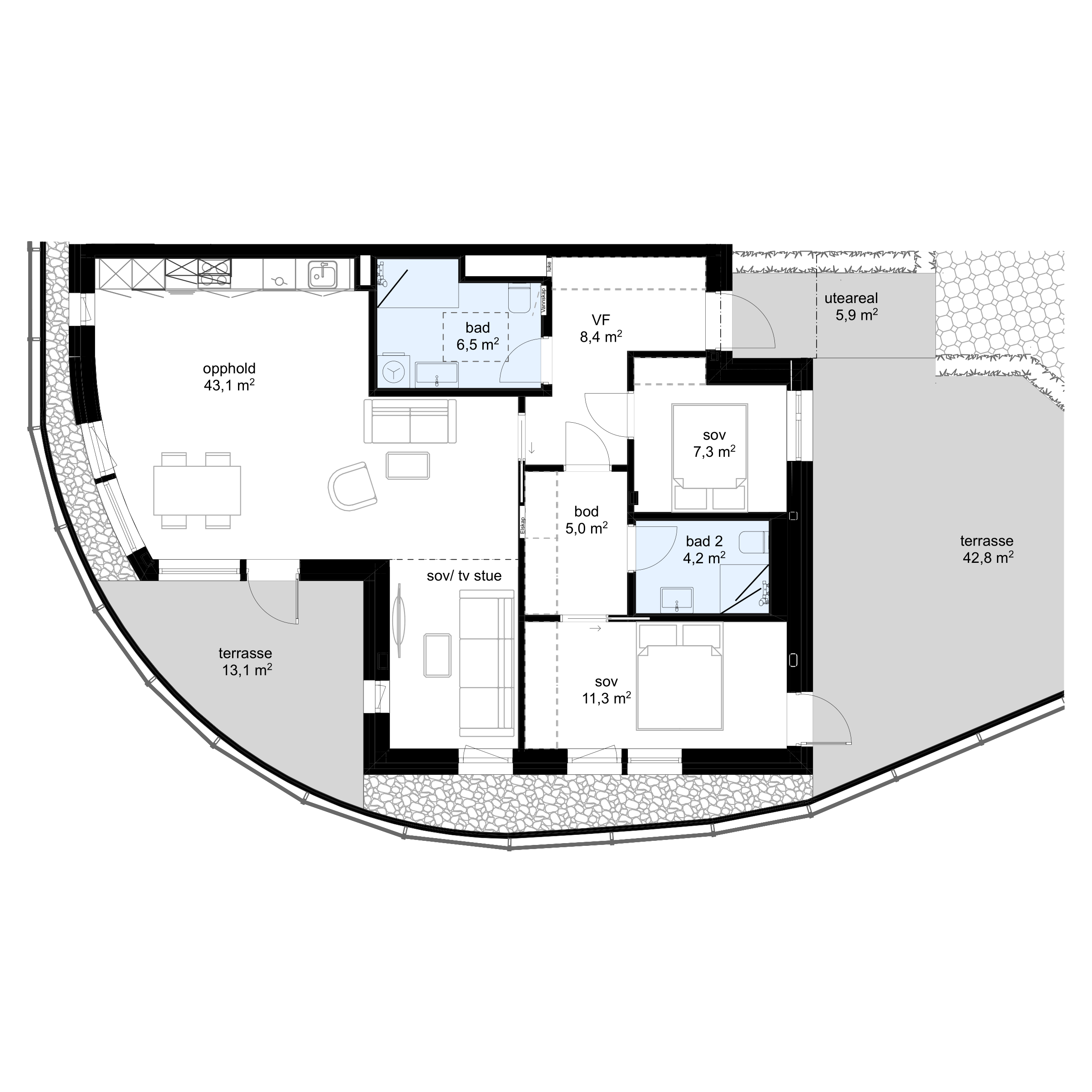 Plantegning G-H0301 - bilde 1 av 2