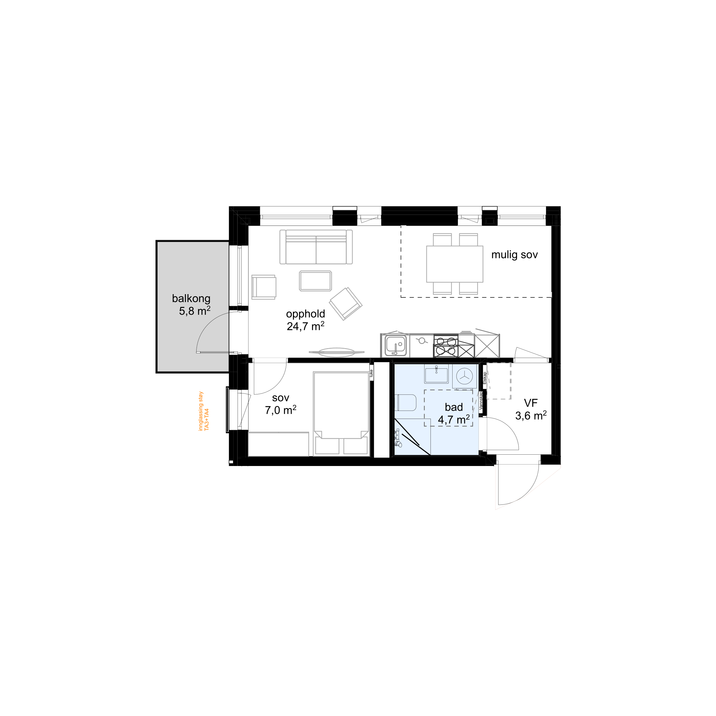 Plantegning F-H0307 - bilde 1 av 2