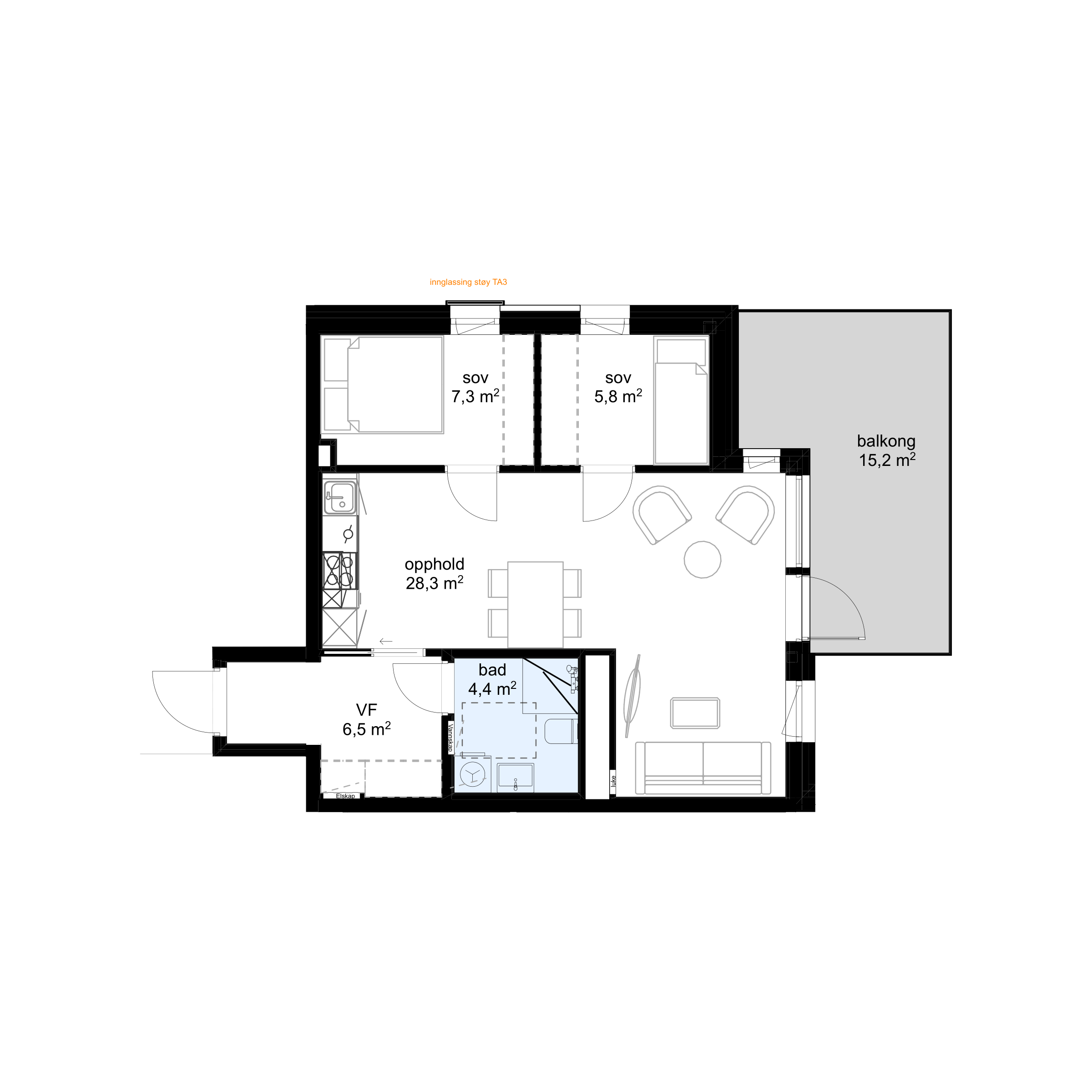 Plantegning F-H0606 - bilde 1 av 2