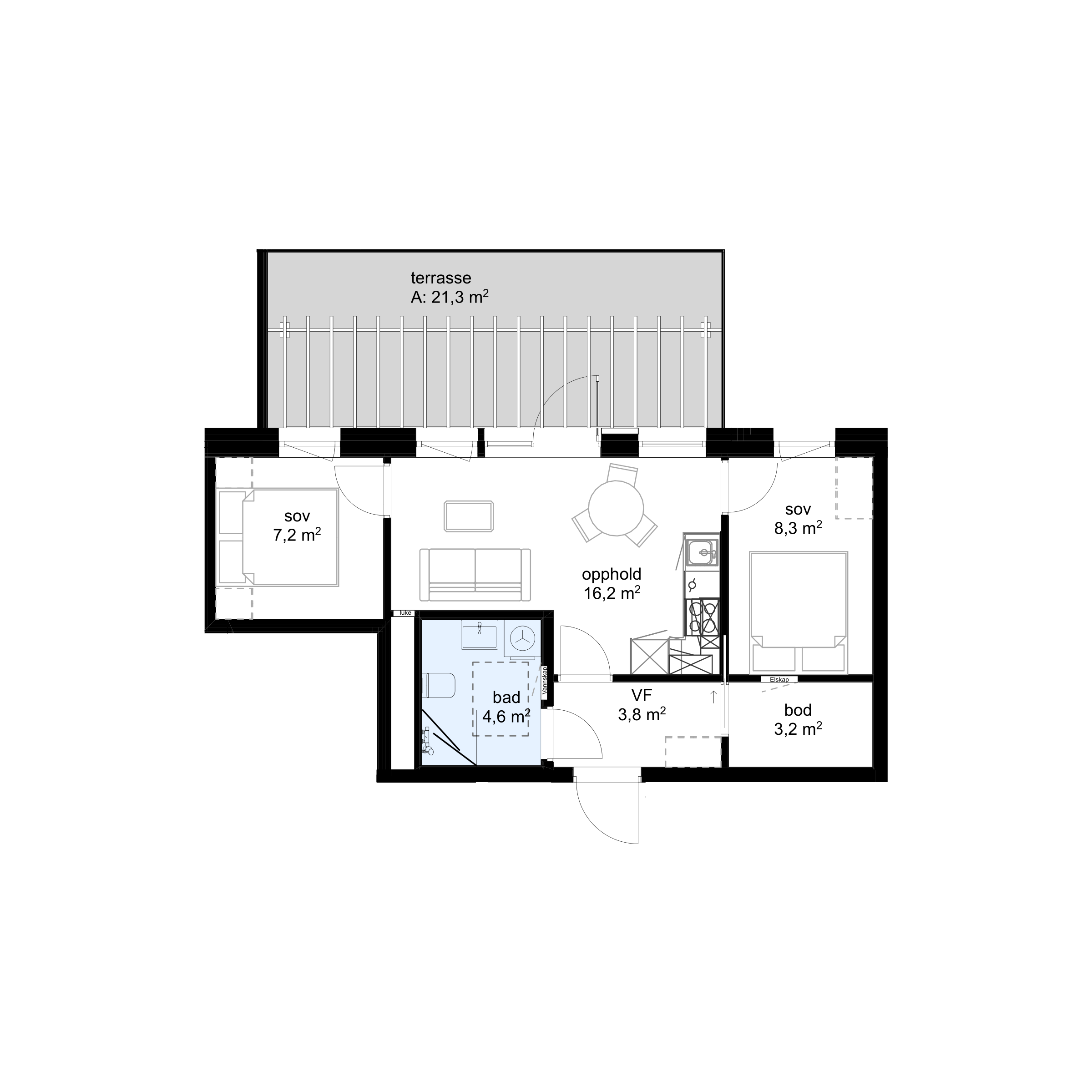 Plantegning F-H0705 - bilde 1 av 2