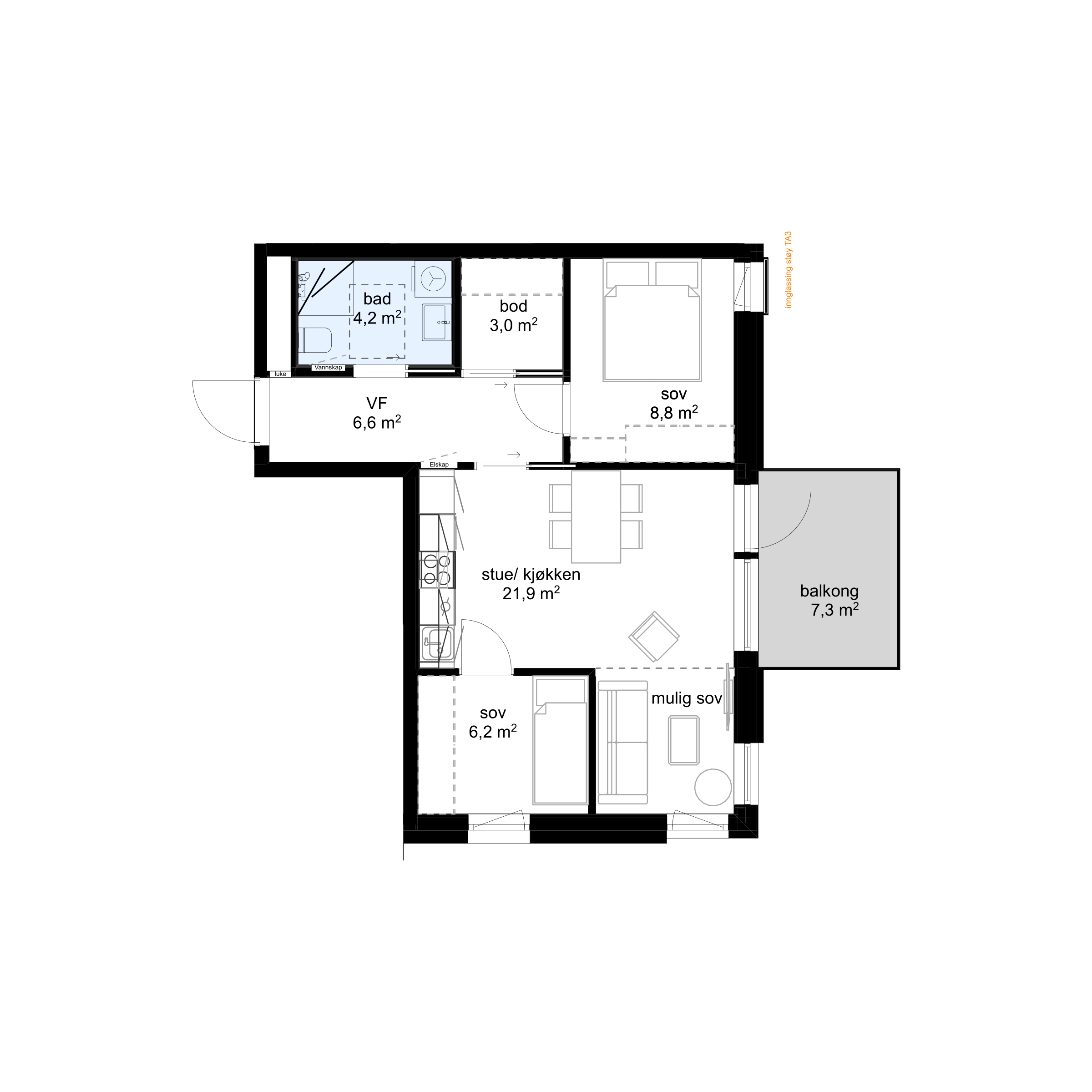 Plantegning E-H0501 - bilde 1 av 2