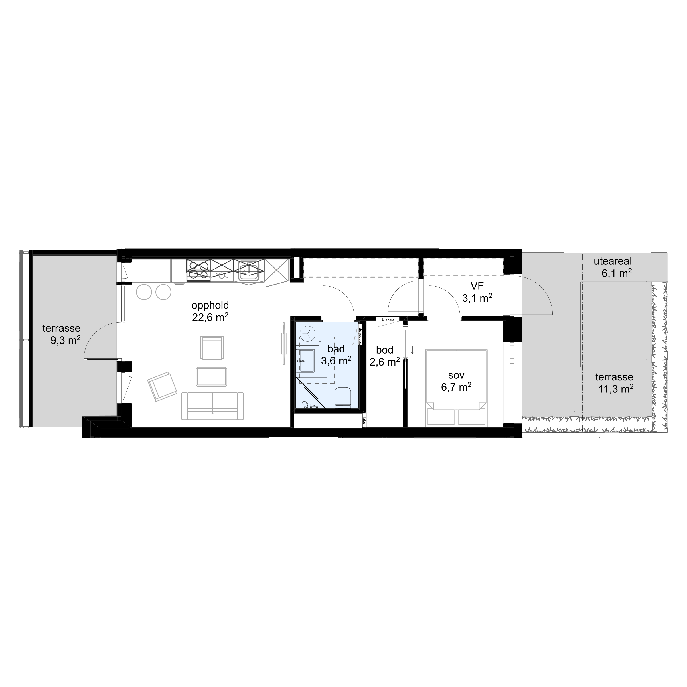 Plantegning G-H0303 - bilde 1 av 2
